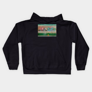 Shwethalyaung Buddha, Bago. Kids Hoodie